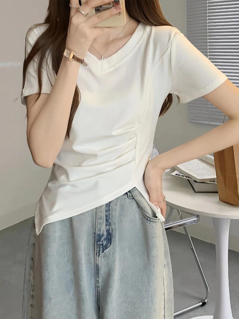 挖到寶了！收腰設計短袖上衣，柔軟舒適又親膚，姐妹必備！